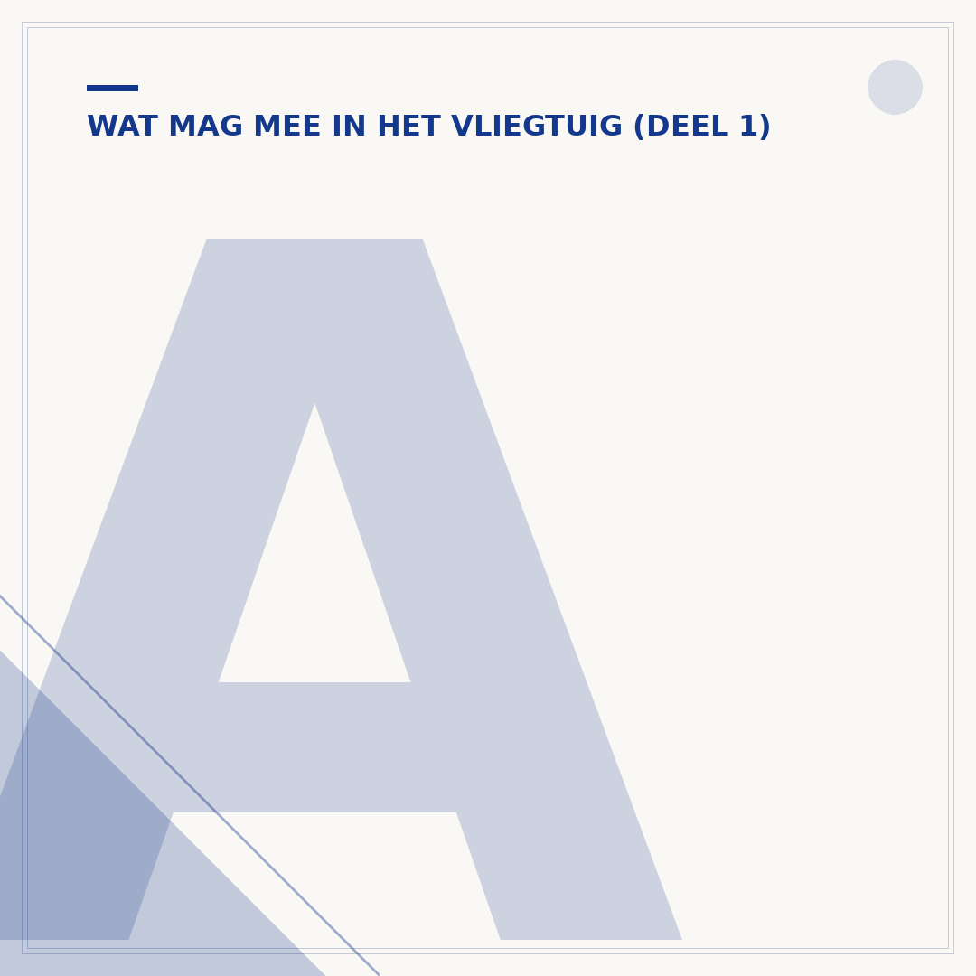 Aansteker in vliegtuig: mag het mee in handbagage?
