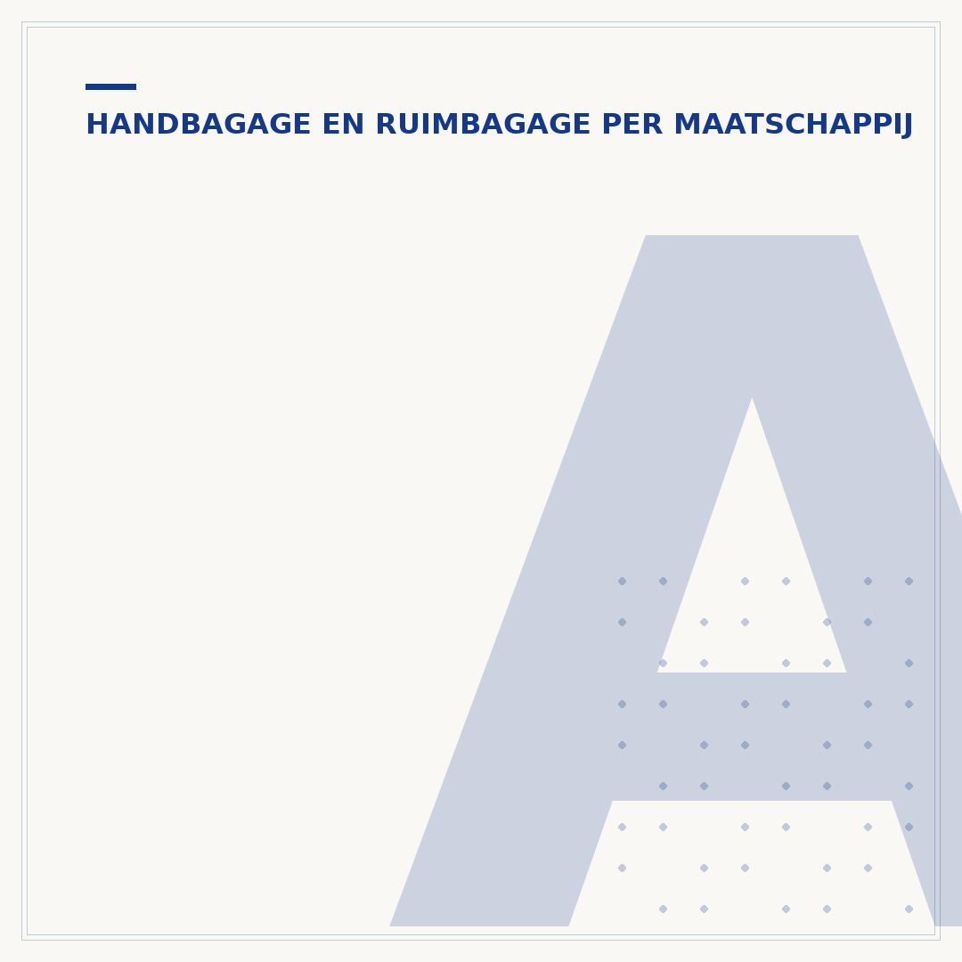 American Airlines handbagage: wat mag mee en afmetingen