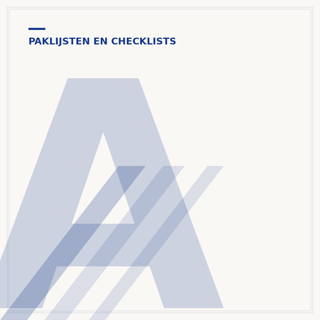 Autovakantie checklist: zo pak je slim in