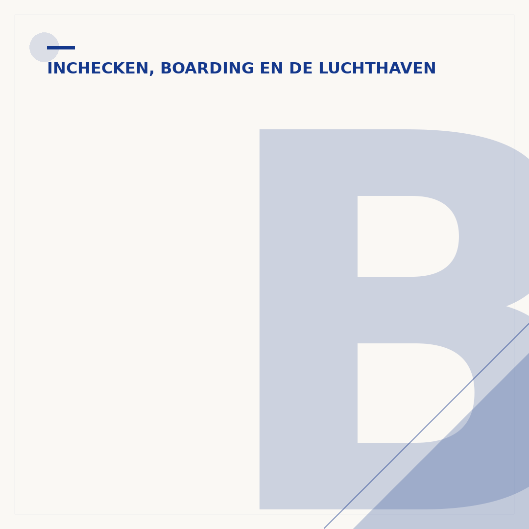 BBL beveiliging Schiphol: wat u moet weten