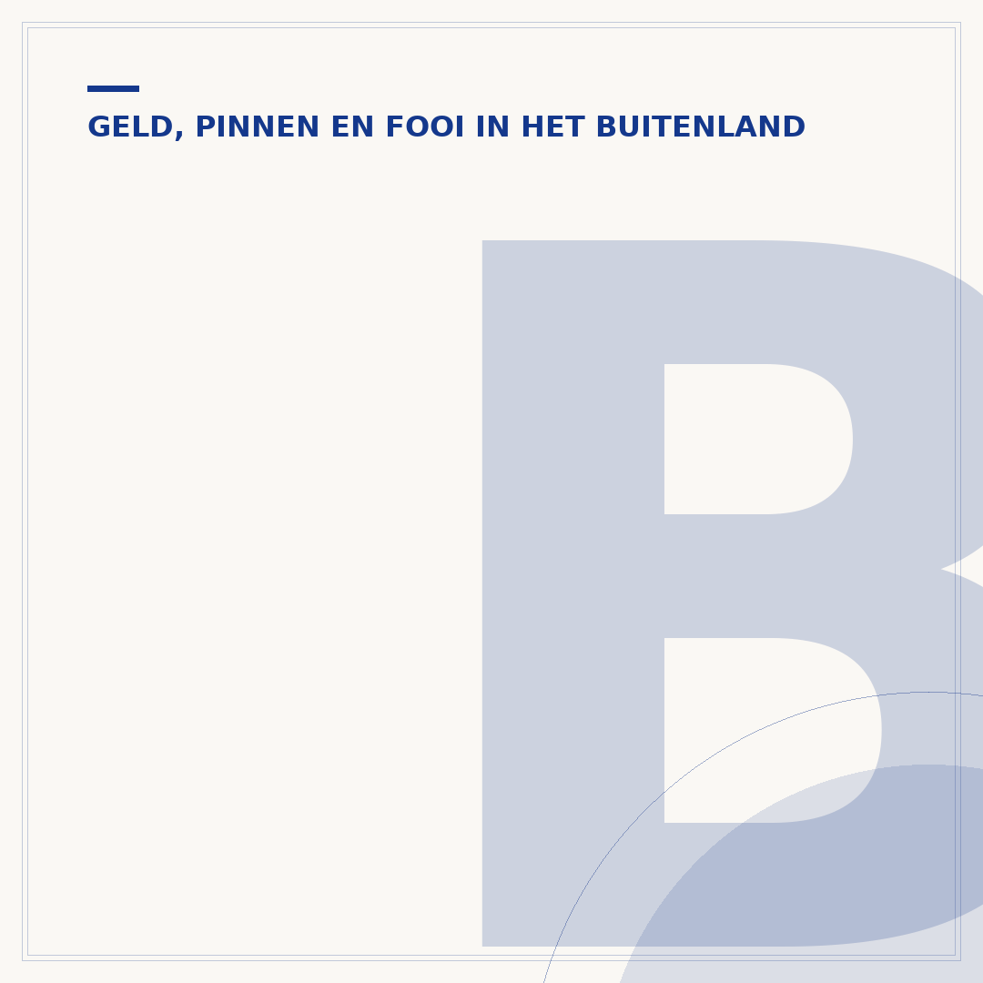 Buitenland pinnen: kosten, limieten en tips
