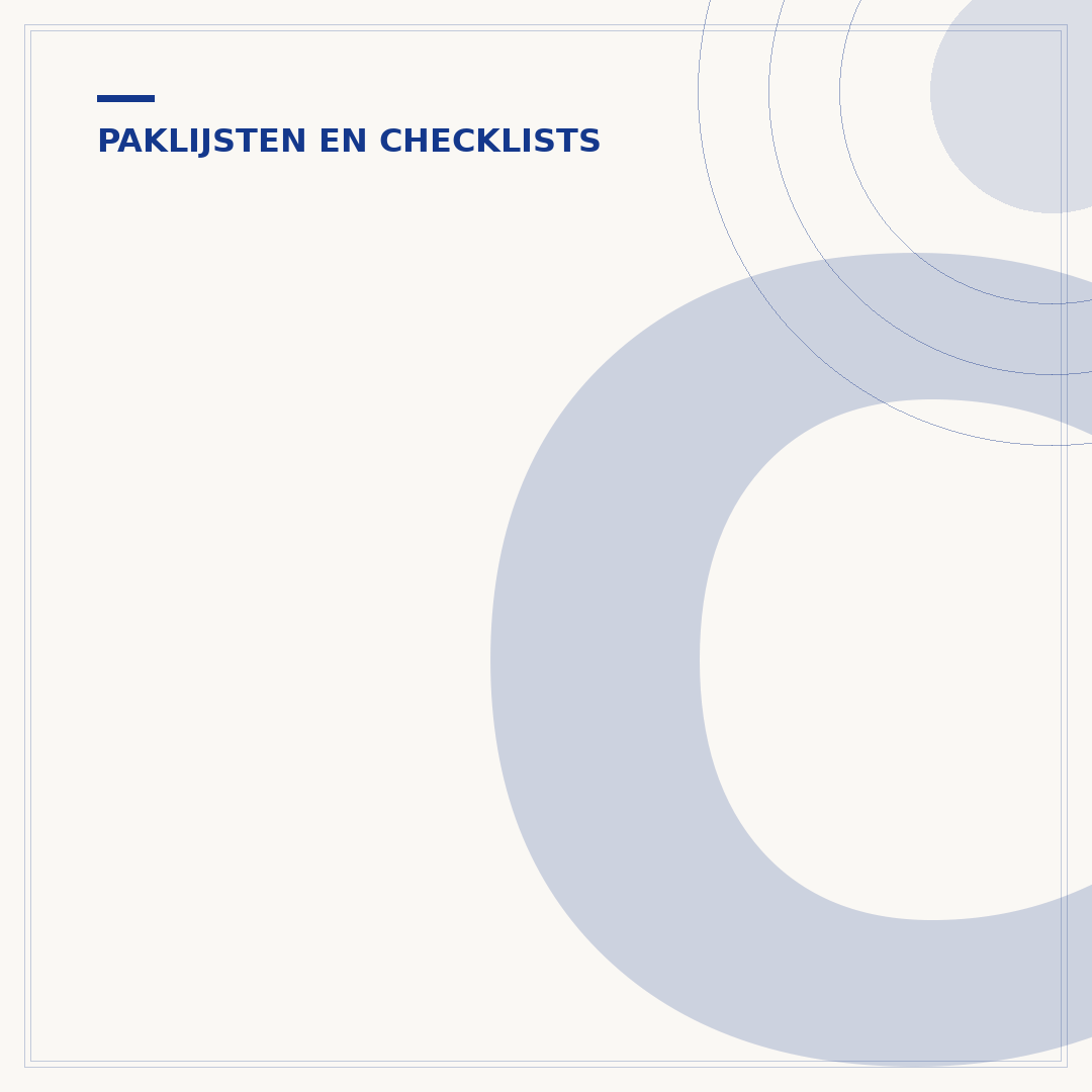 Checklist meenemen vakantie: paklijst voor elke reis