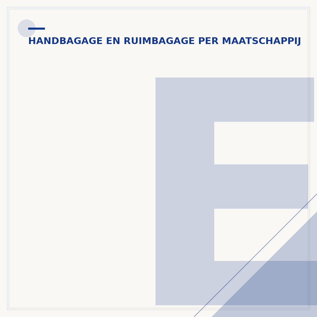 Eurowings handbagage: afmetingen en regels