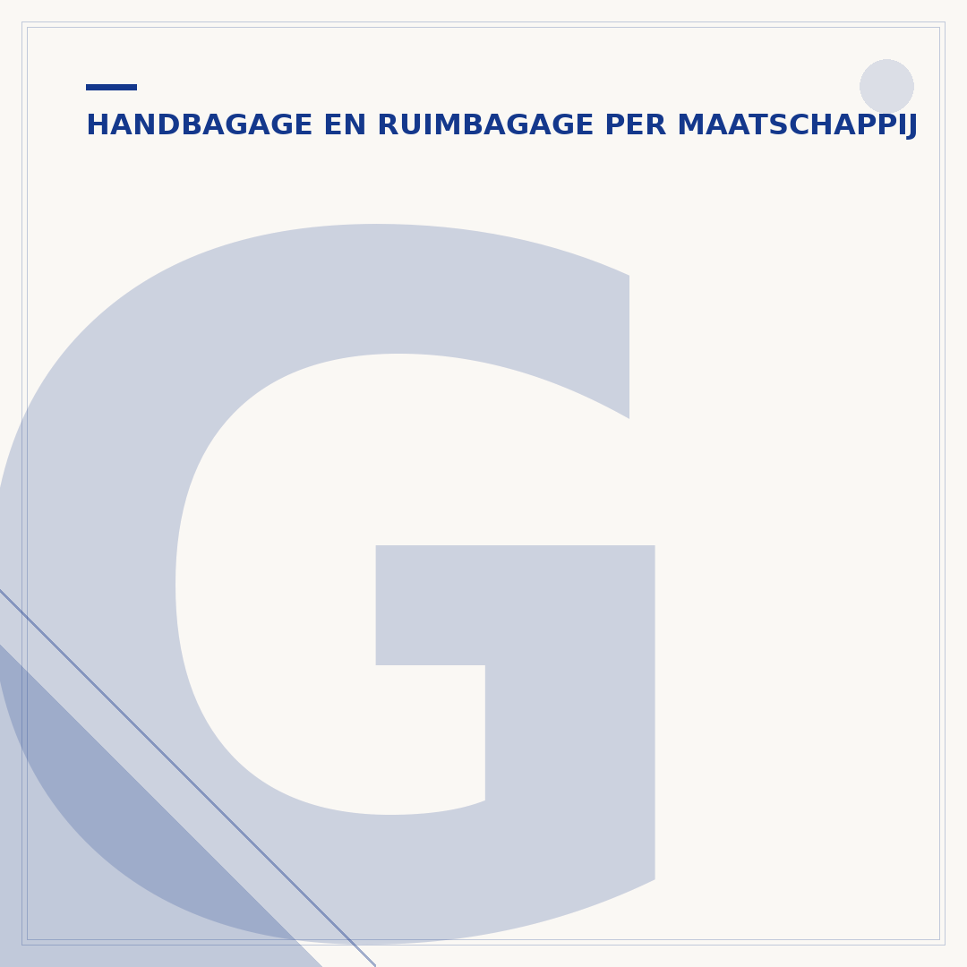 Grote handbagage Transavia: afmetingen en regels