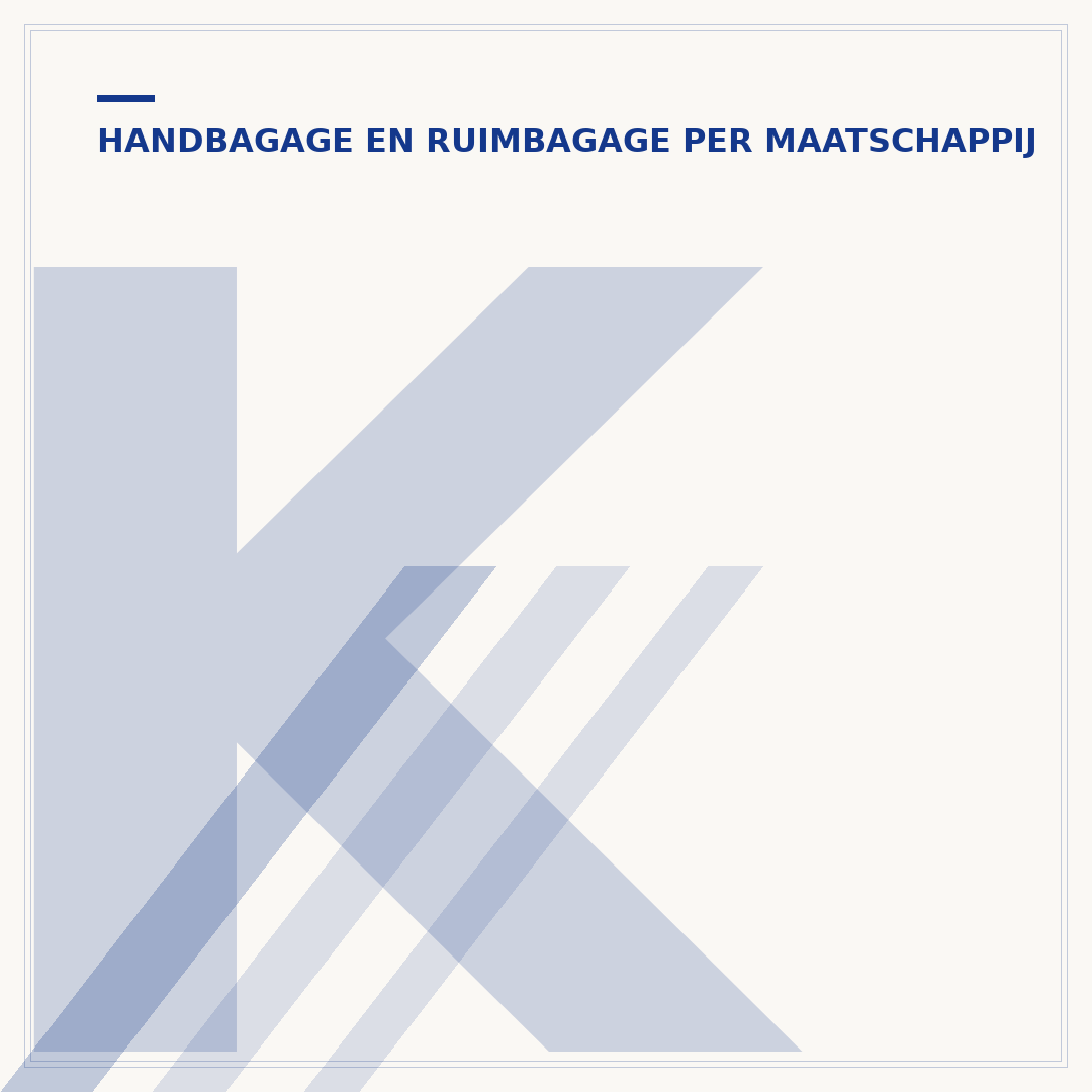 KLM koffer gewicht: wat mag er mee?