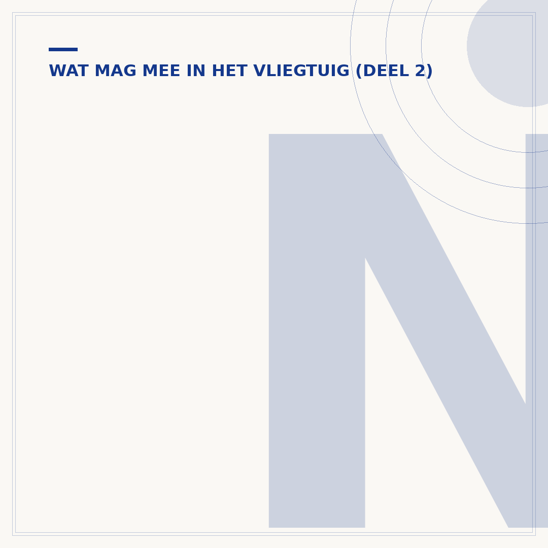 Nagelschaar in handbagage: de regels voor vliegreizen