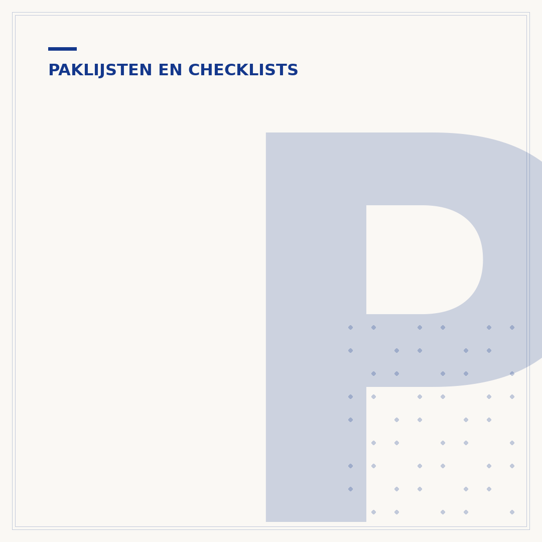 Printable checklist vakantie: wat mee te nemen