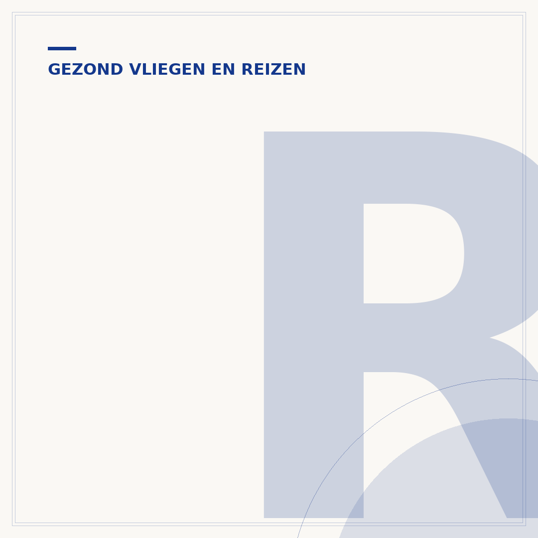 Reisziekte in het vliegtuig