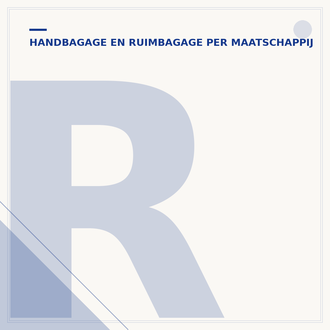 Ryanair handbagage kosten: wat mag er mee?