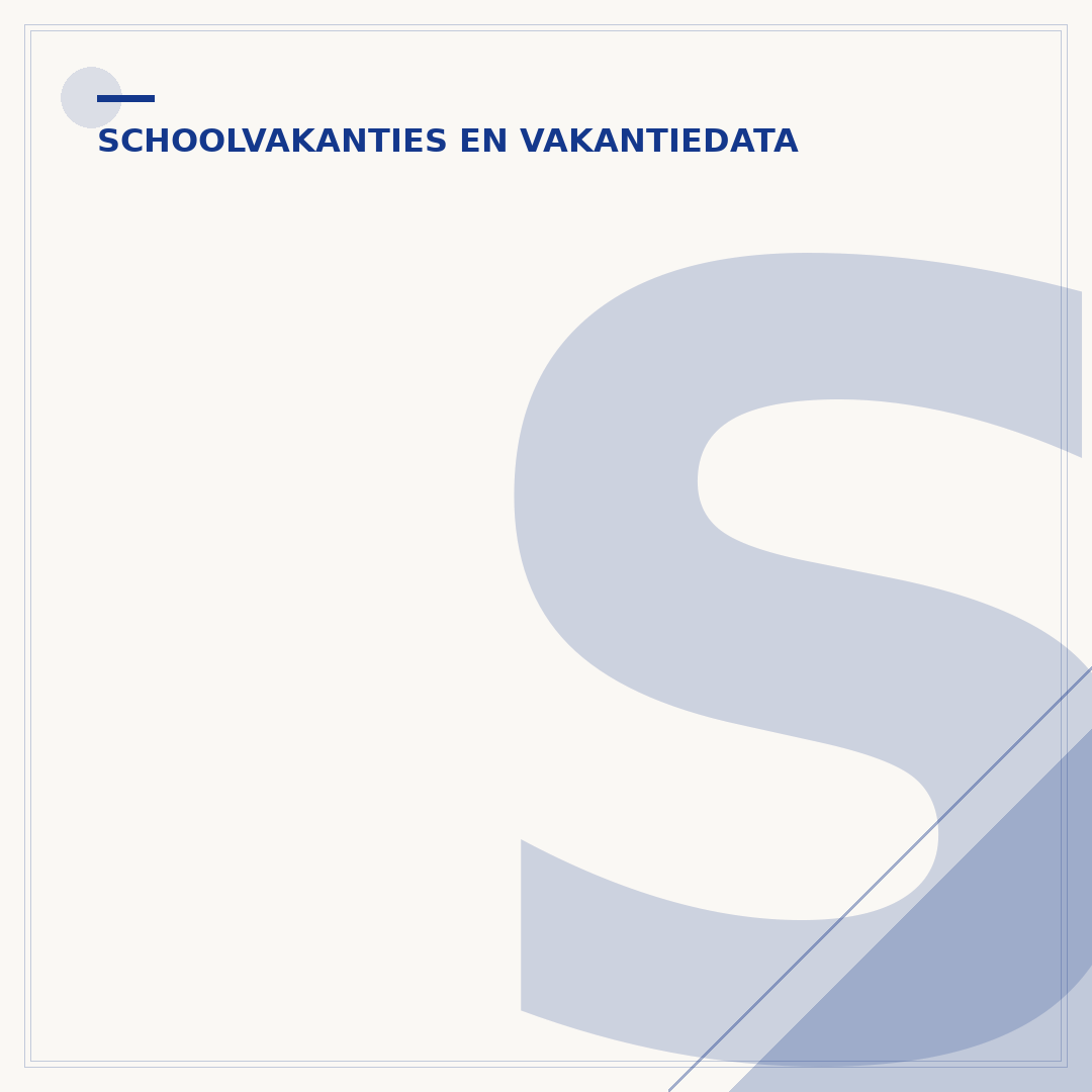 Schoolvakanties in Nederland