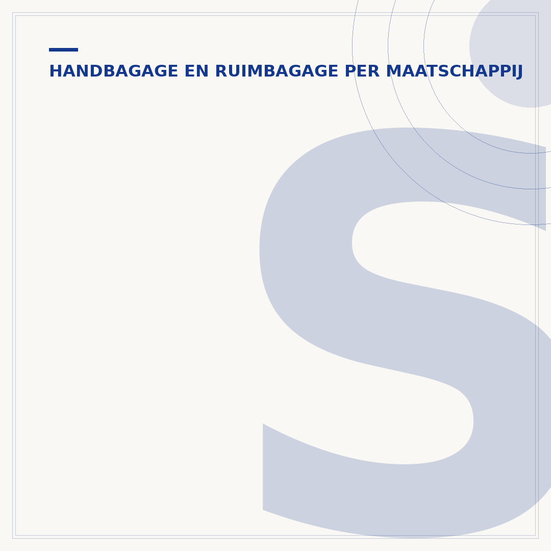 Sun Express handbagage: afmetingen en gewicht