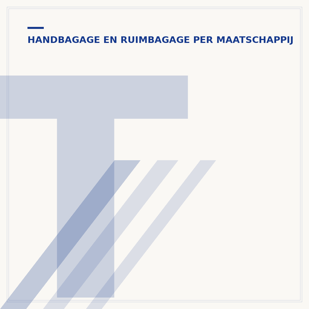 Transavia ruimbagage: hoeveel mag je meenemen?