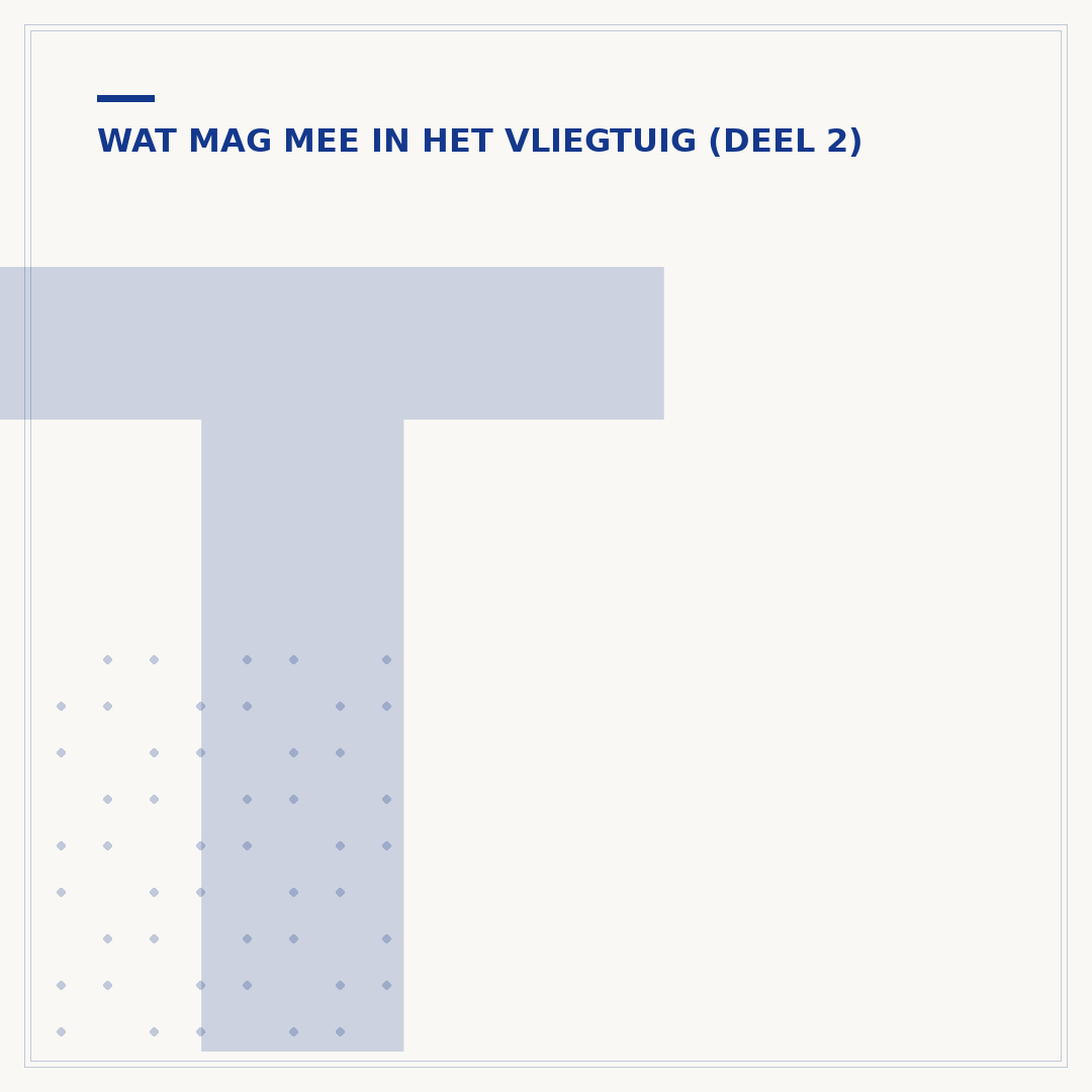 TUI handbagage eten: wat mag er mee in het vliegtuig?