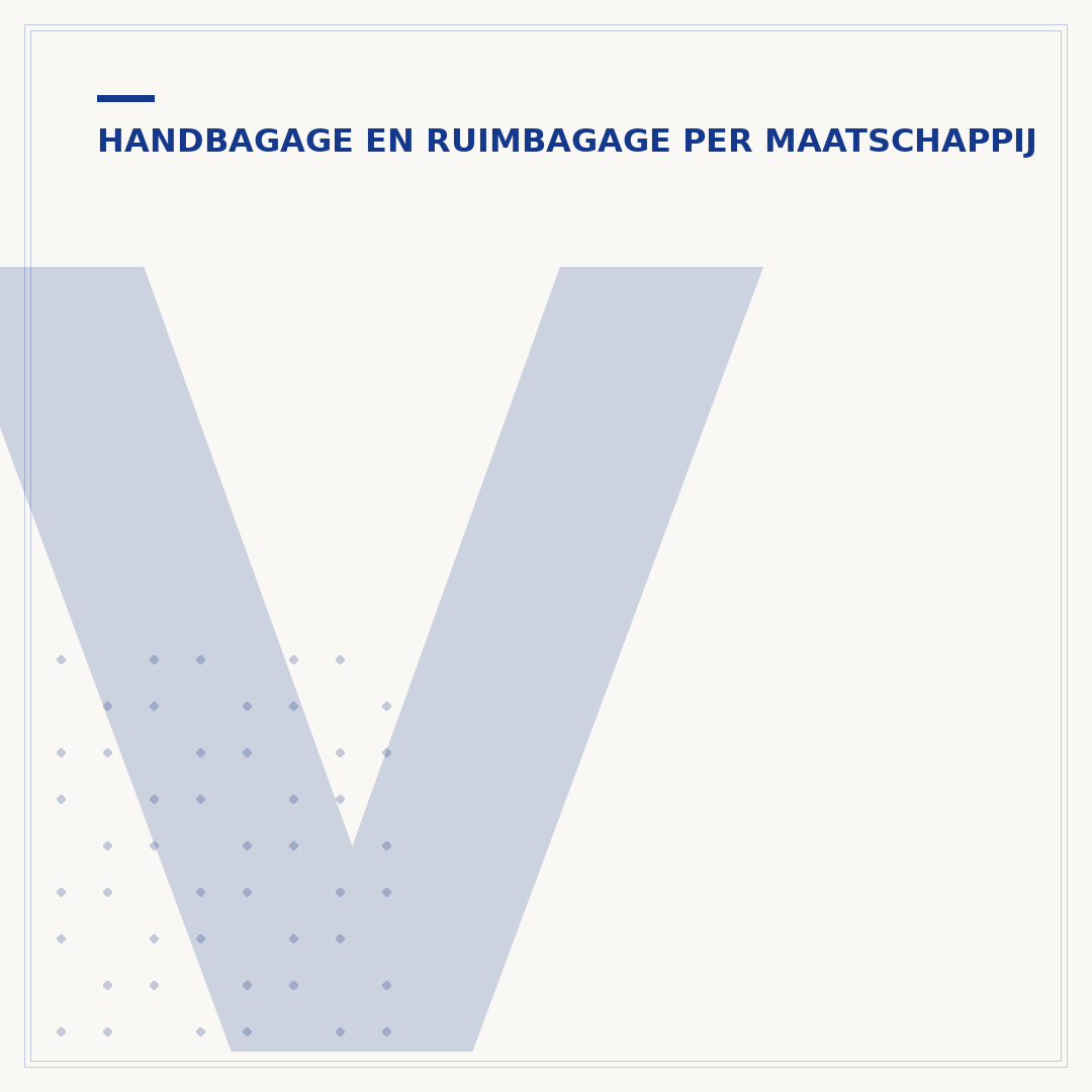 Veuling handbagage