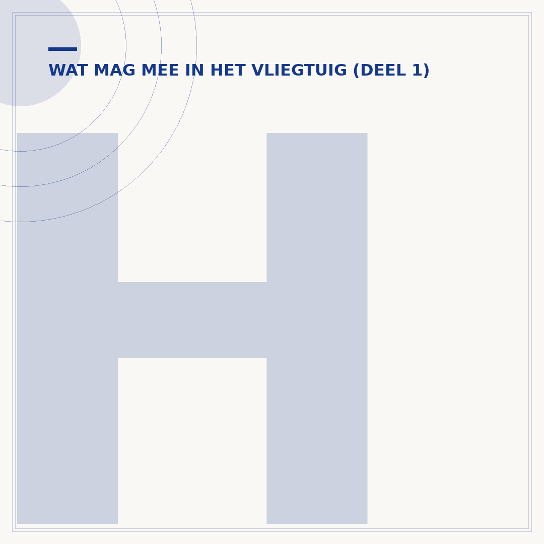Hoeveel vloeistof mag je meenemen in het vliegtuig?