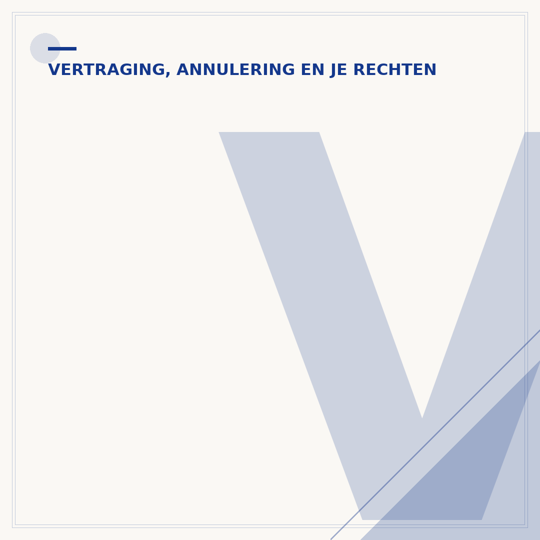 Vergoeding voor een overboekte vlucht