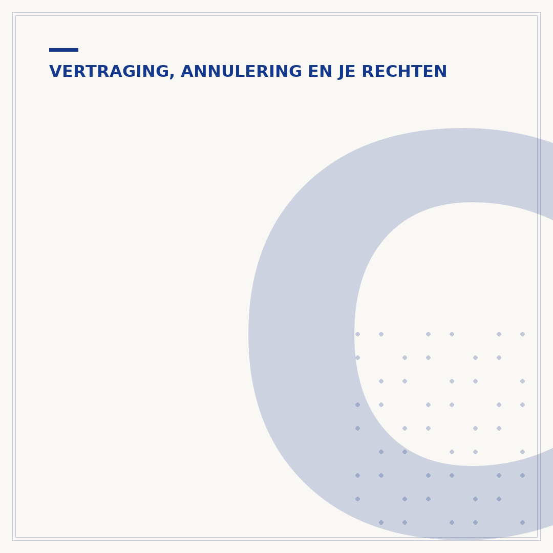 Compensatie voor een vertraagde vlucht