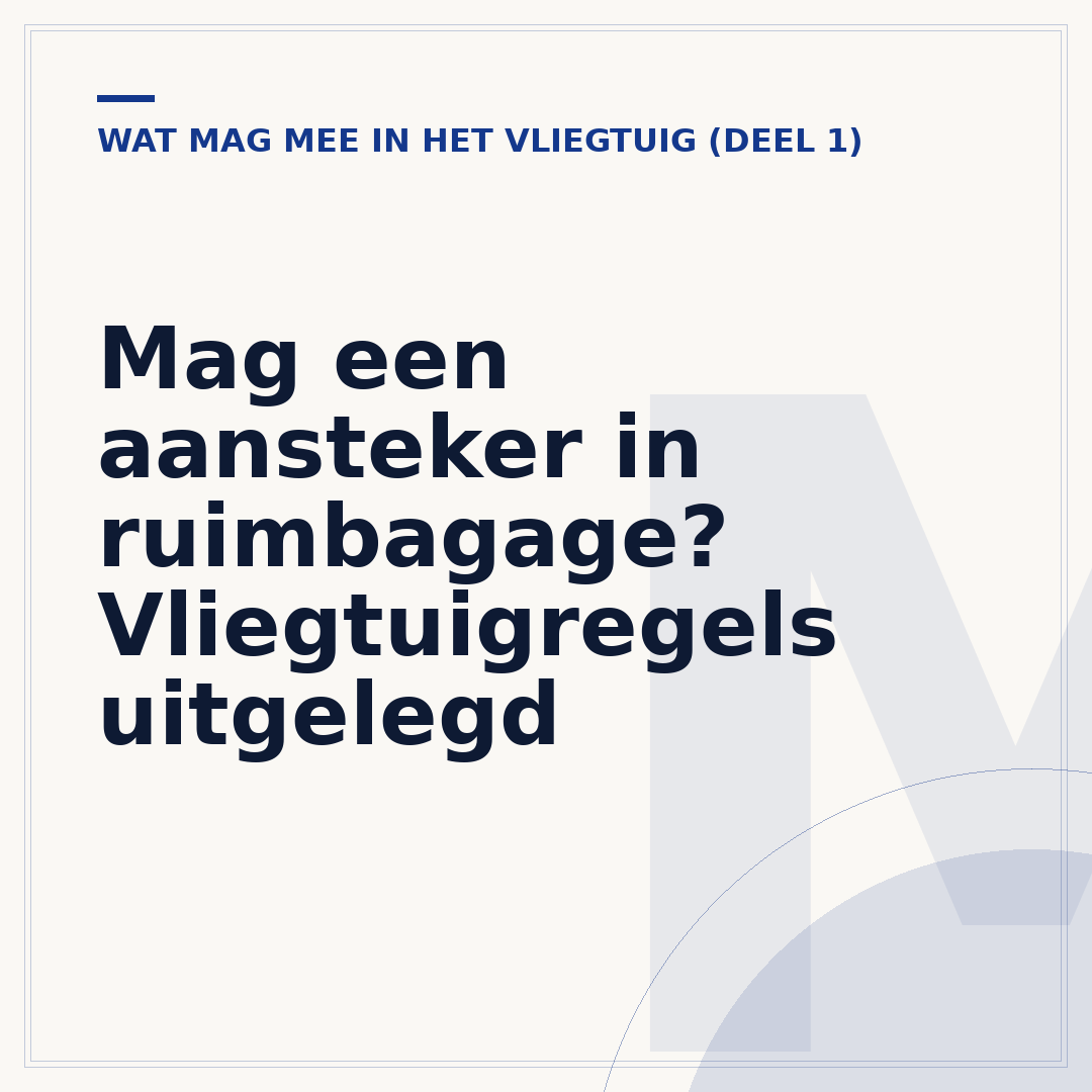 Mag een aansteker in ruimbagage? Vliegtuigregels uitgelegd