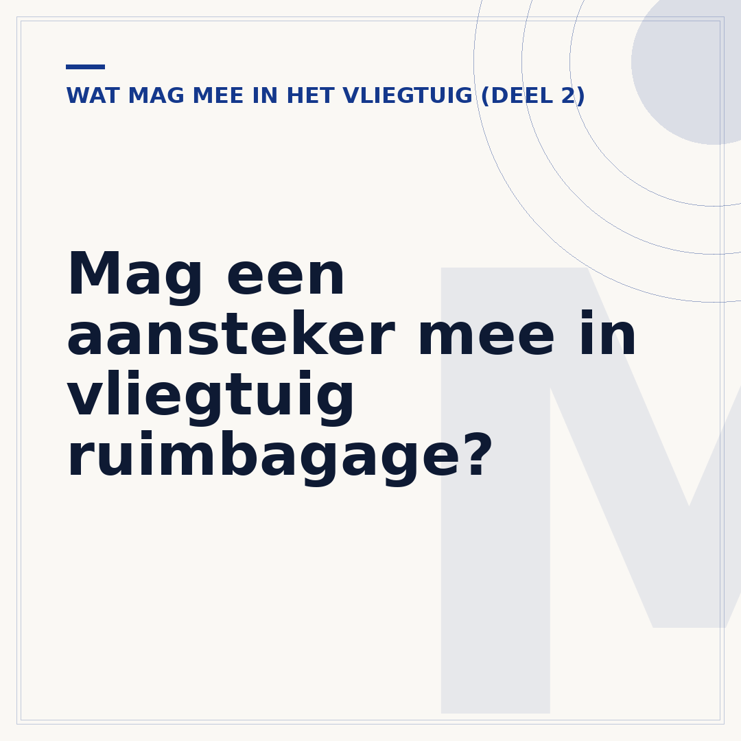 Mag een aansteker mee in vliegtuig ruimbagage?