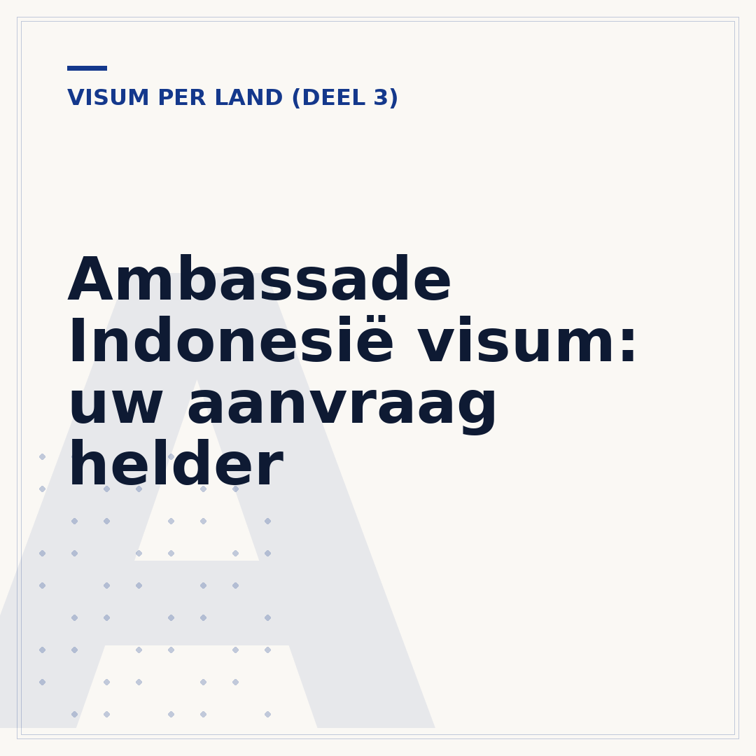 Ambassade Indonesië visum: uw aanvraag helder