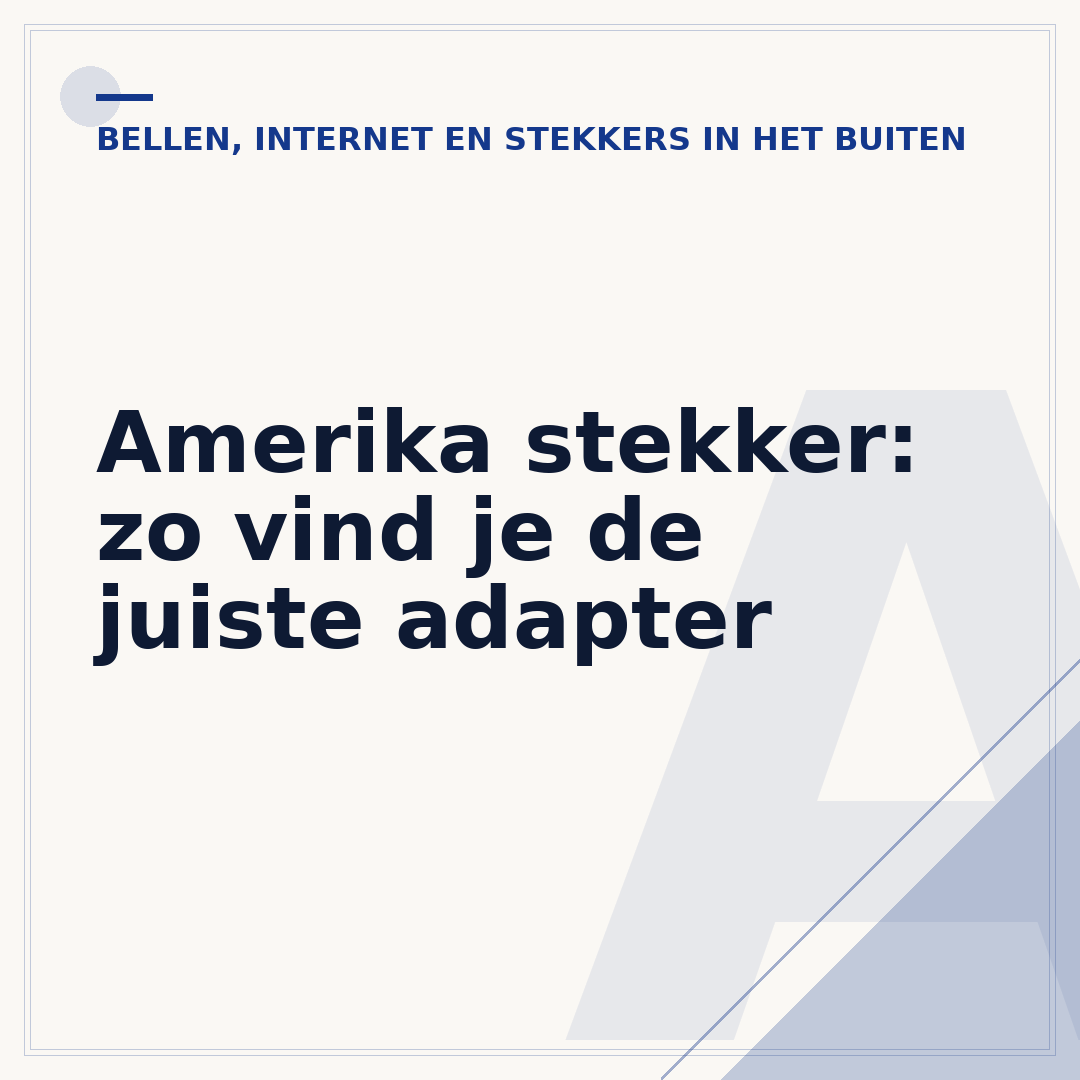 Amerika stekker: zo vind je de juiste adapter