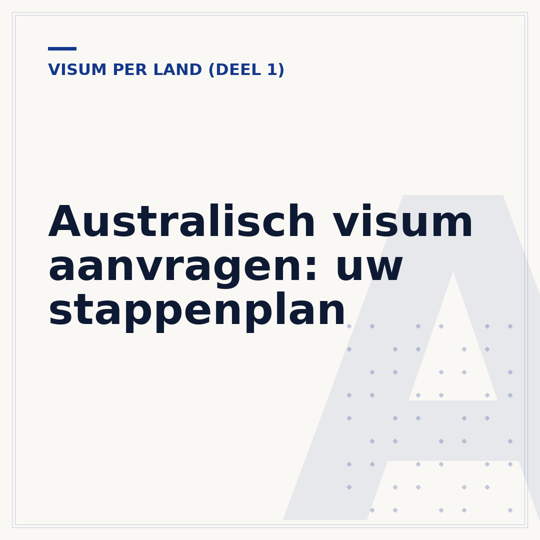 Australisch visum aanvragen: uw stappenplan