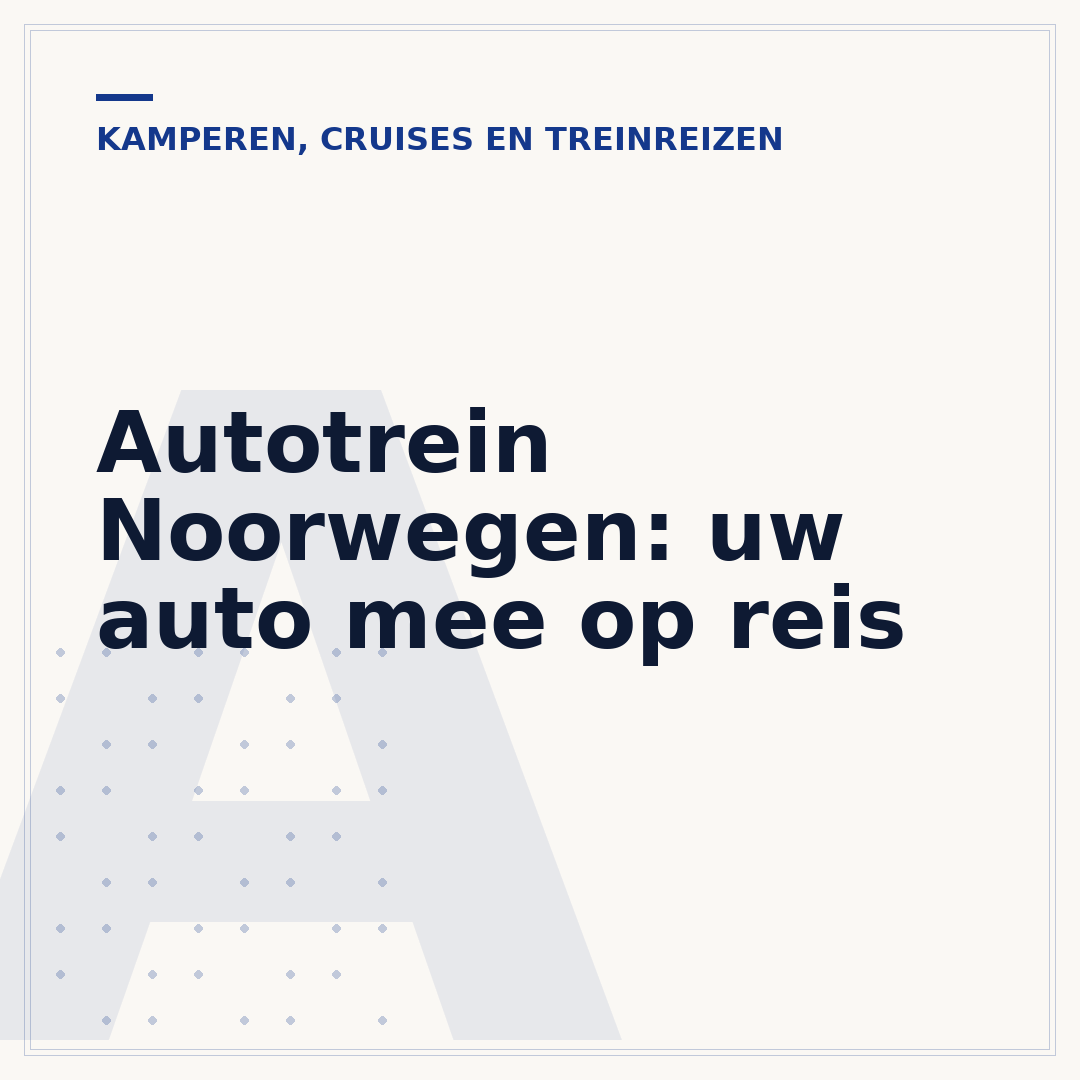 Autotrein Noorwegen: uw auto mee op reis