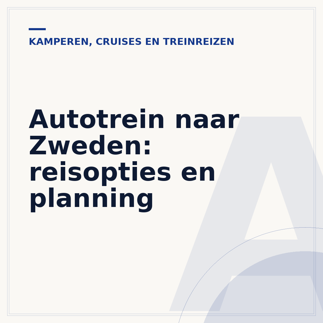 Autotrein naar Zweden: reisopties en planning