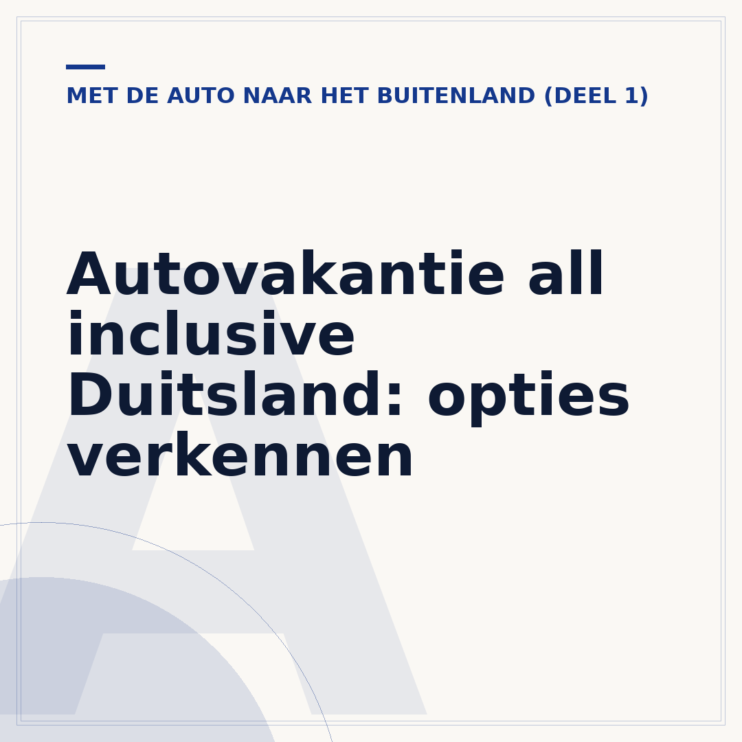 Autovakantie all inclusive Duitsland: opties verkennen