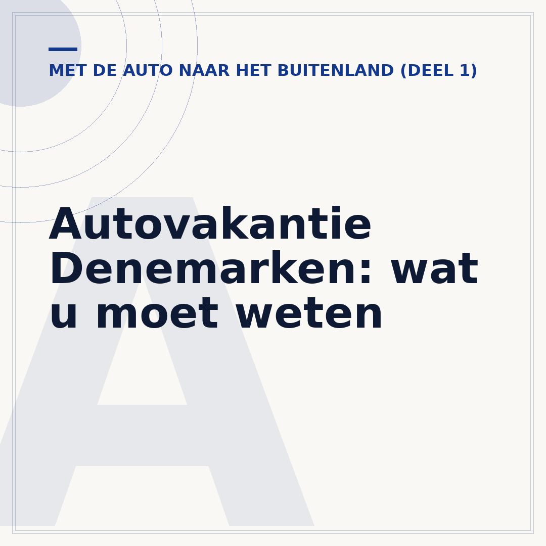 Autovakantie Denemarken: wat u moet weten