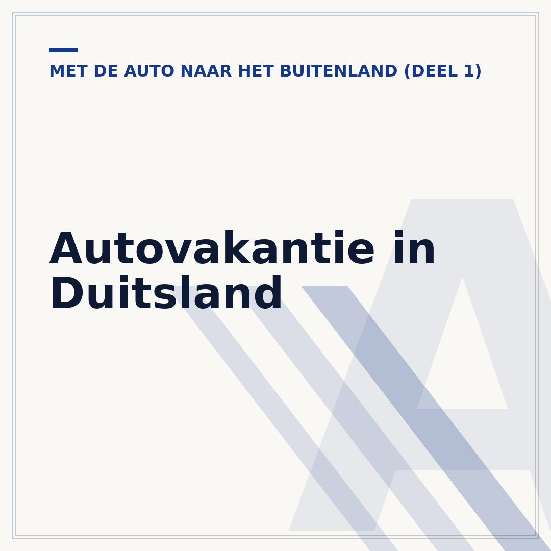 Autovakantie in Duitsland
