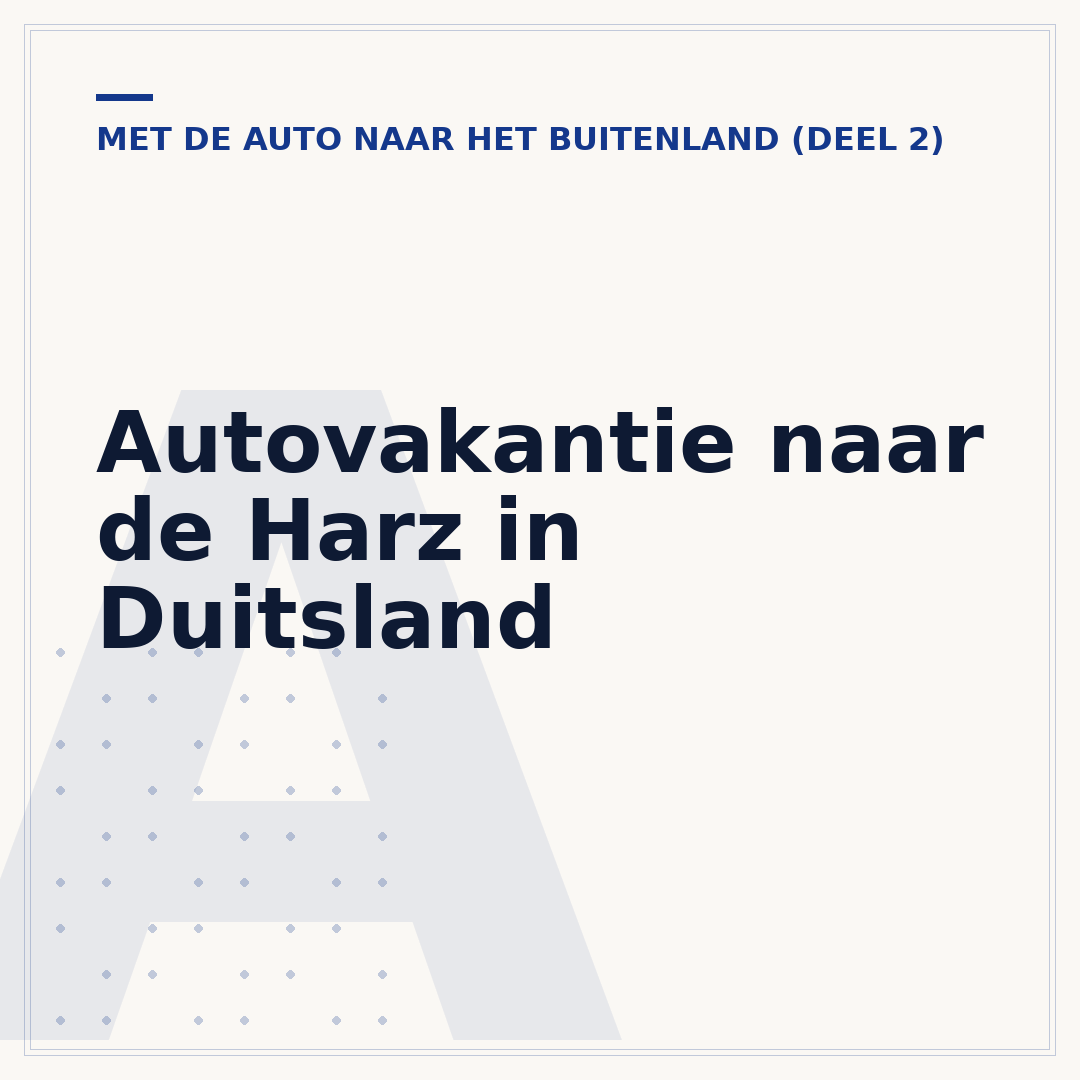 Autovakantie naar de Harz in Duitsland