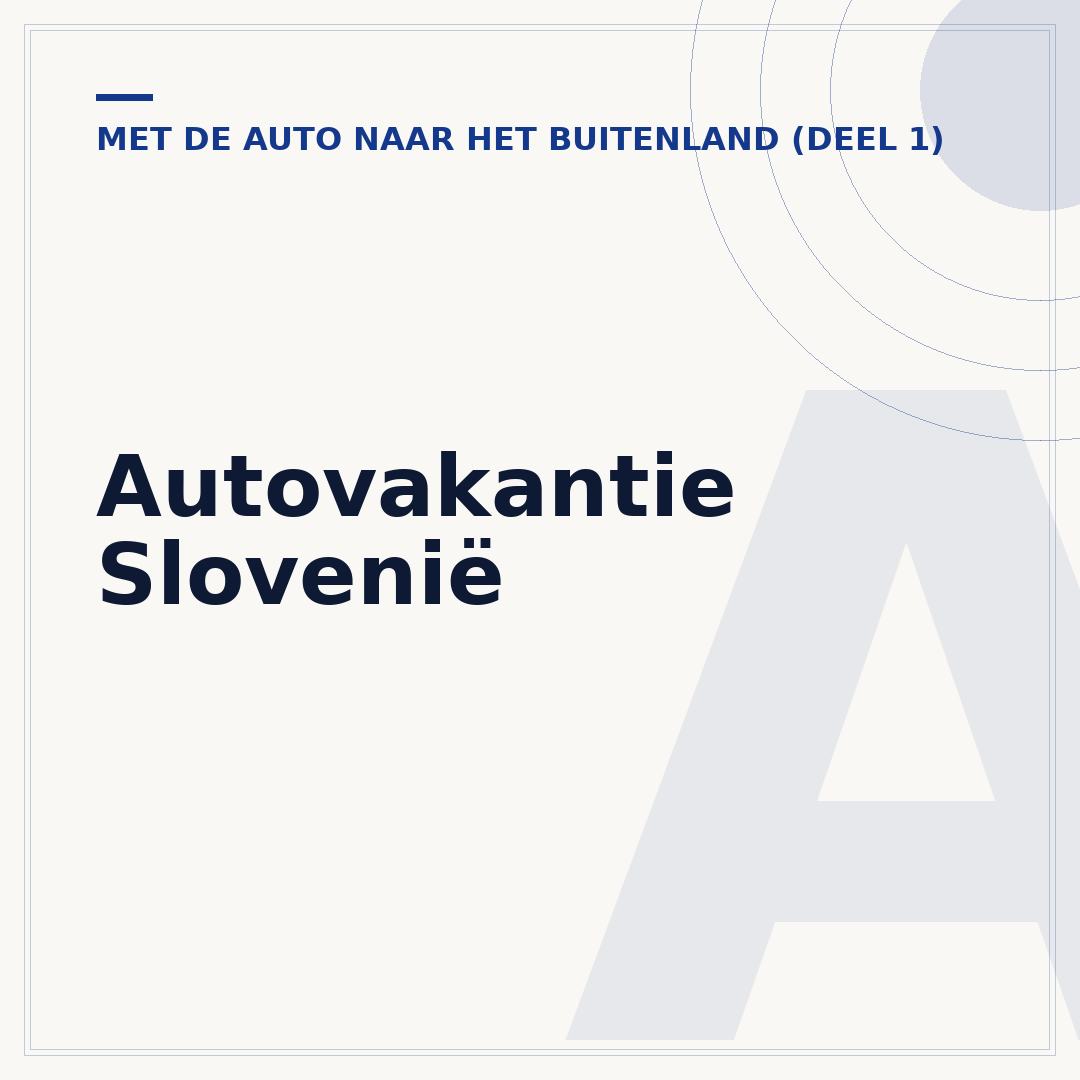 Autovakantie Slovenië