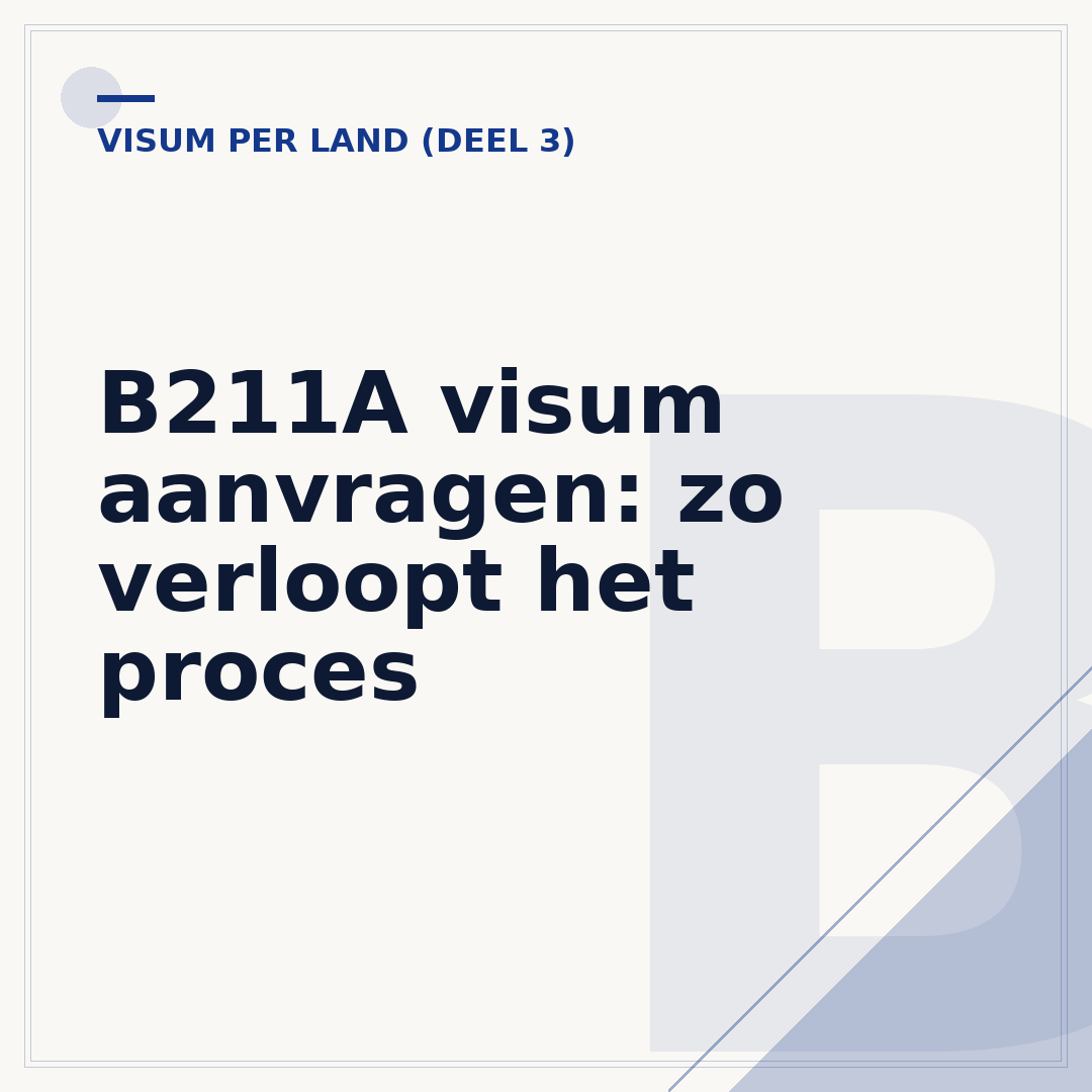 B211A visum aanvragen: zo verloopt het proces