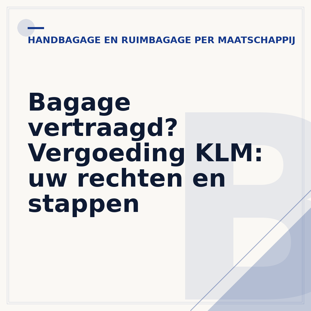 Bagage vertraagd? Vergoeding KLM: uw rechten en stappen