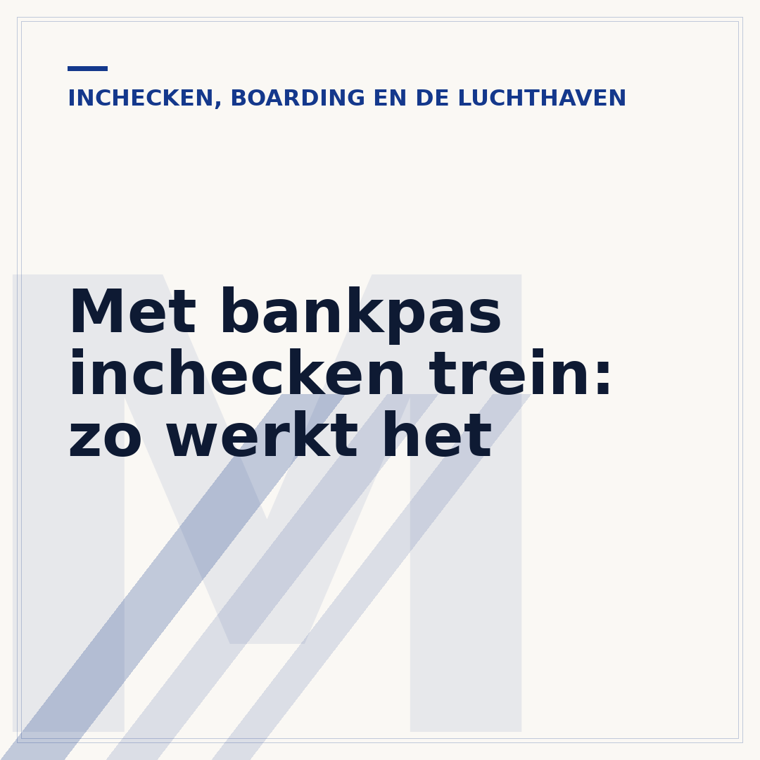 Met bankpas inchecken trein: zo werkt het