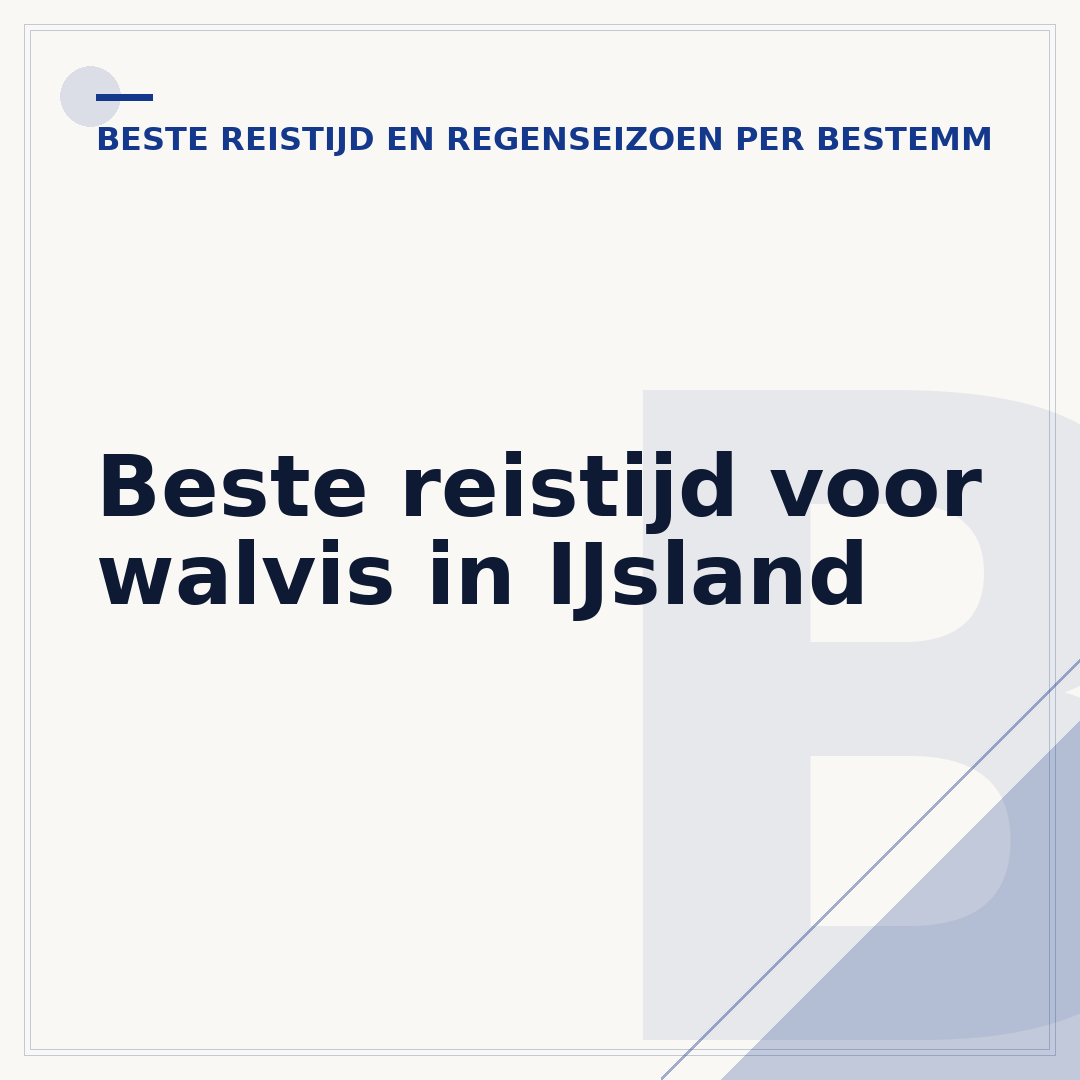 Beste reistijd voor walvis in IJsland