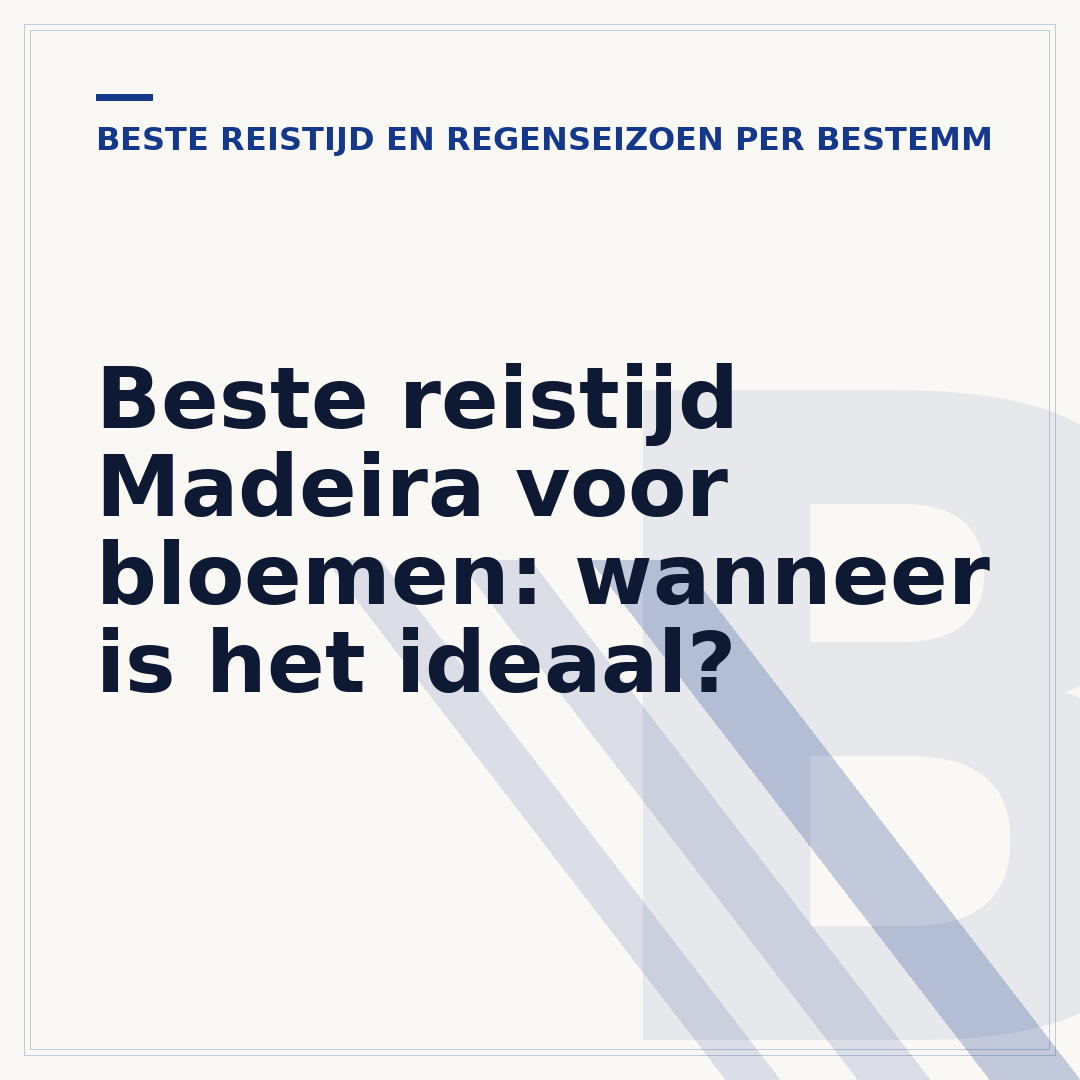 Beste reistijd Madeira voor bloemen: wanneer is het ideaal?