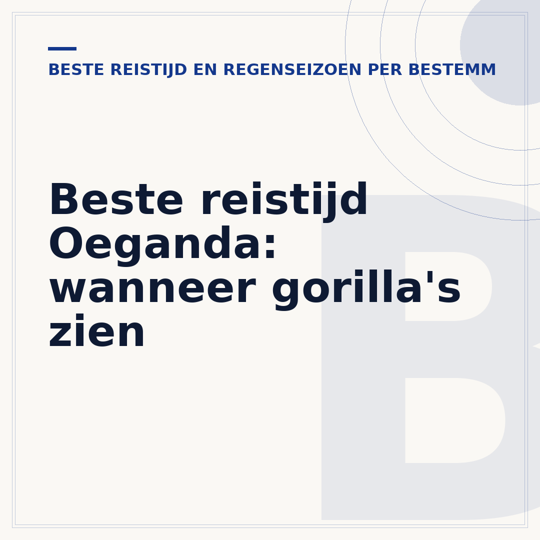 Beste reistijd Oeganda: wanneer gorilla's zien