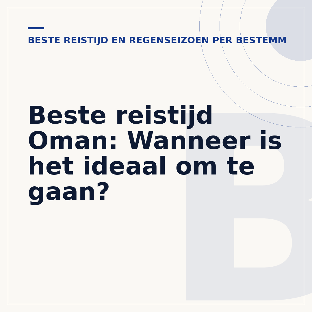 Beste reistijd Oman: Wanneer is het ideaal om te gaan?