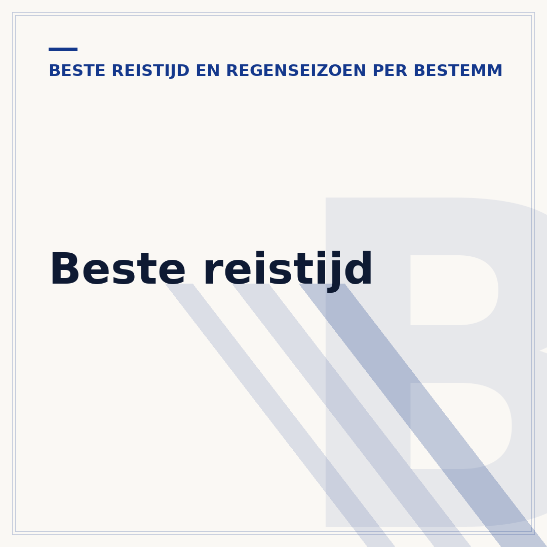 Beste reistijd