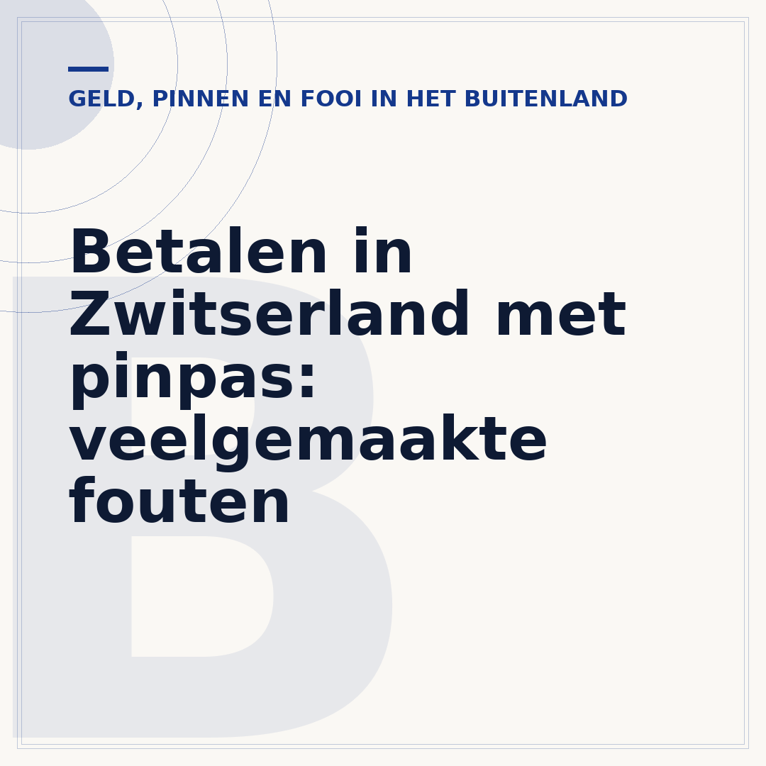 Betalen in Zwitserland met pinpas: veelgemaakte fouten