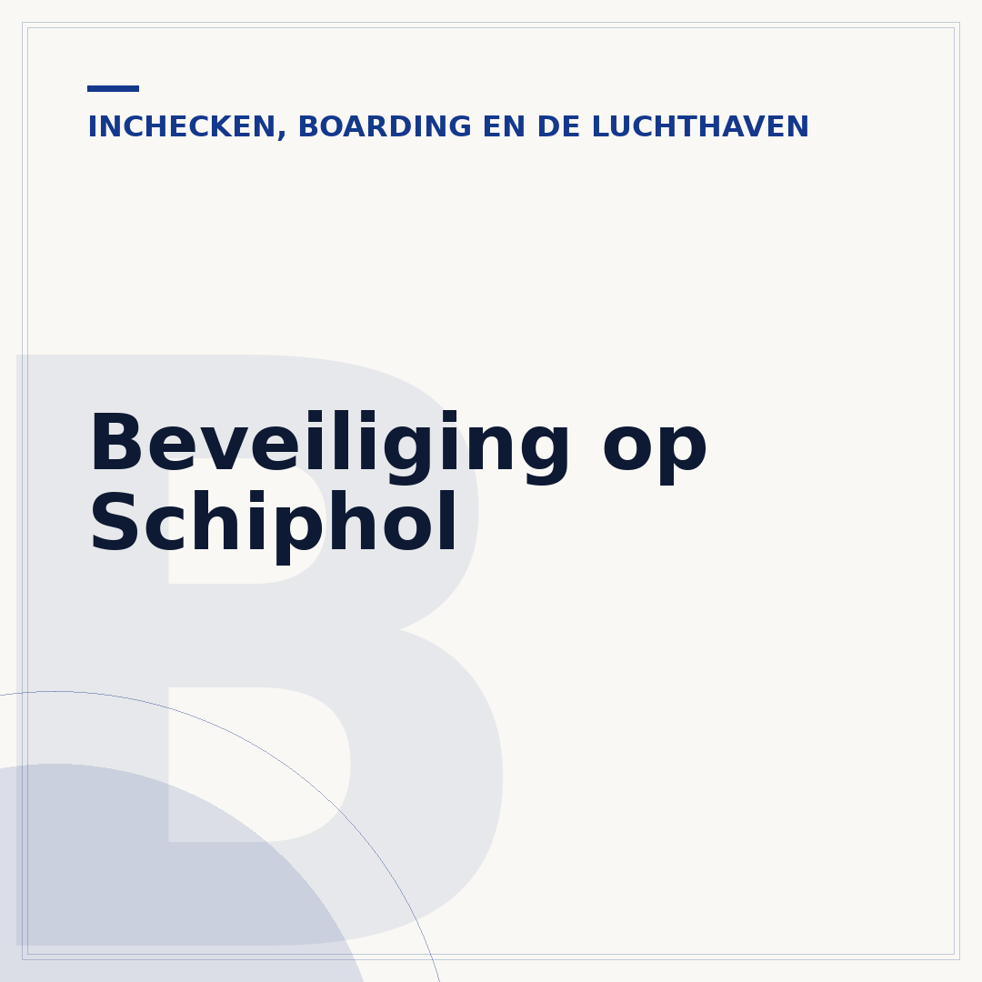 Beveiliging op Schiphol