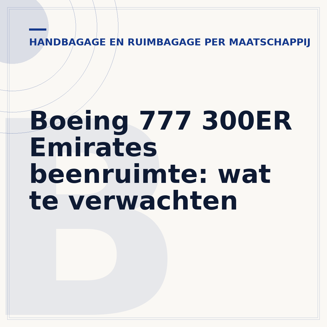 Boeing 777 300ER Emirates beenruimte: wat te verwachten
