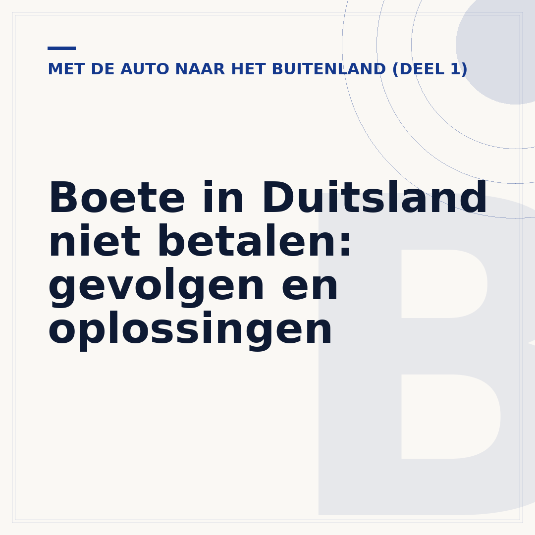 Boete in Duitsland niet betalen: gevolgen en oplossingen