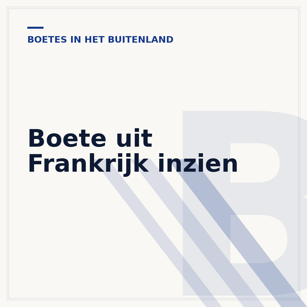 Boete uit Frankrijk inzien