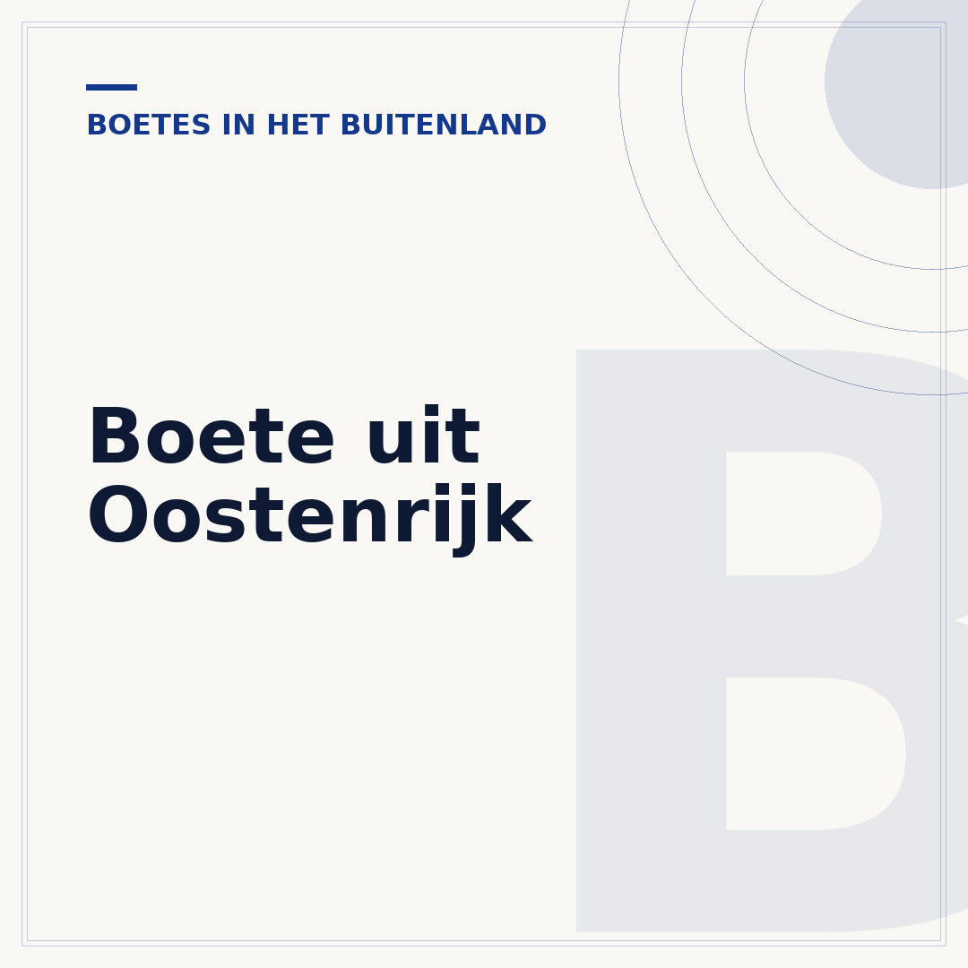 Boete uit Oostenrijk