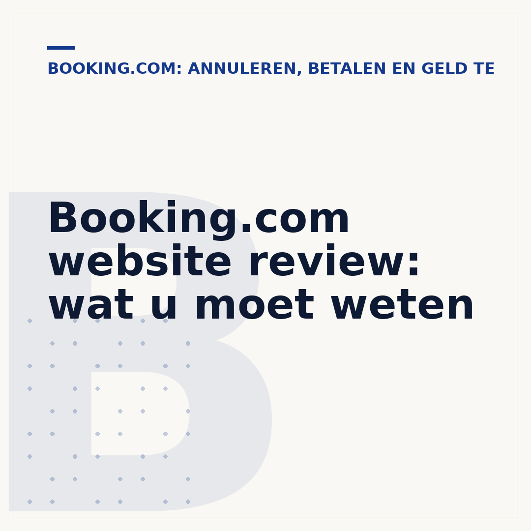 Booking.com website review: wat u moet weten