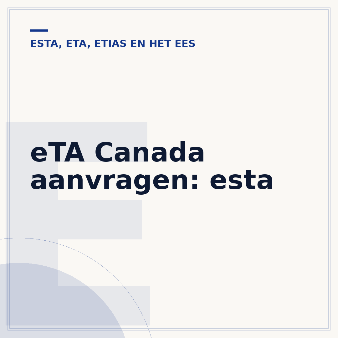 eTA Canada aanvragen: esta