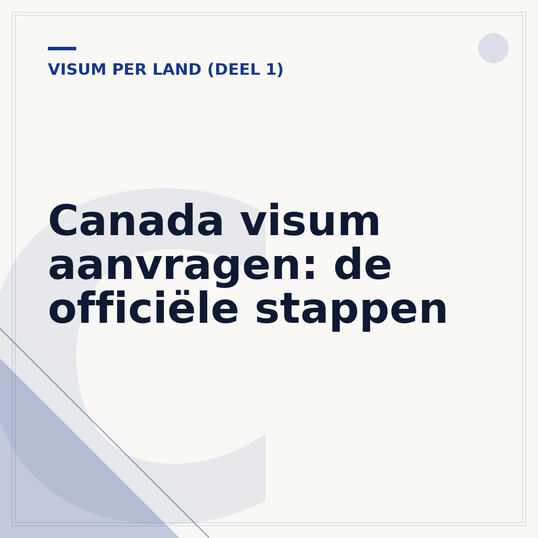 Canada visum aanvragen: de officiële stappen